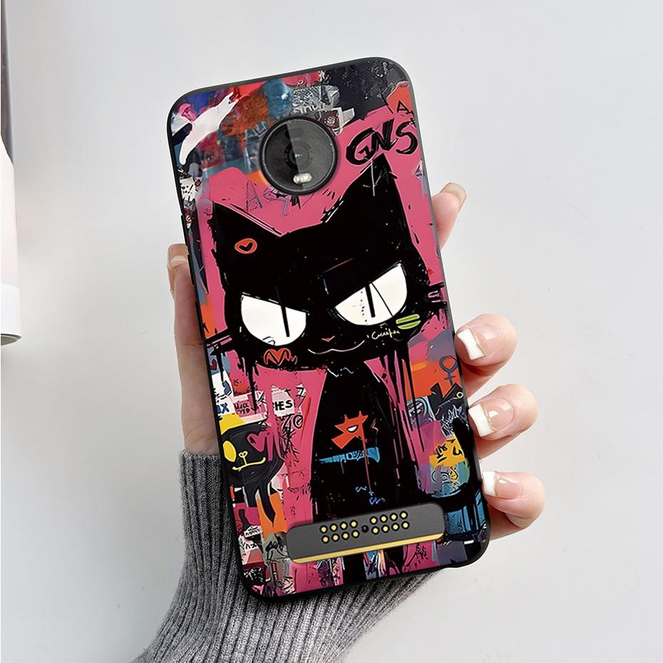 For Motorola Moto Z4 Z3 Play Case Cute Cartoon Soft Silicone TPU Cover Phone Case For Moto Z3 Z4 Play MotoZ4 Z4Play Z3Play Funda