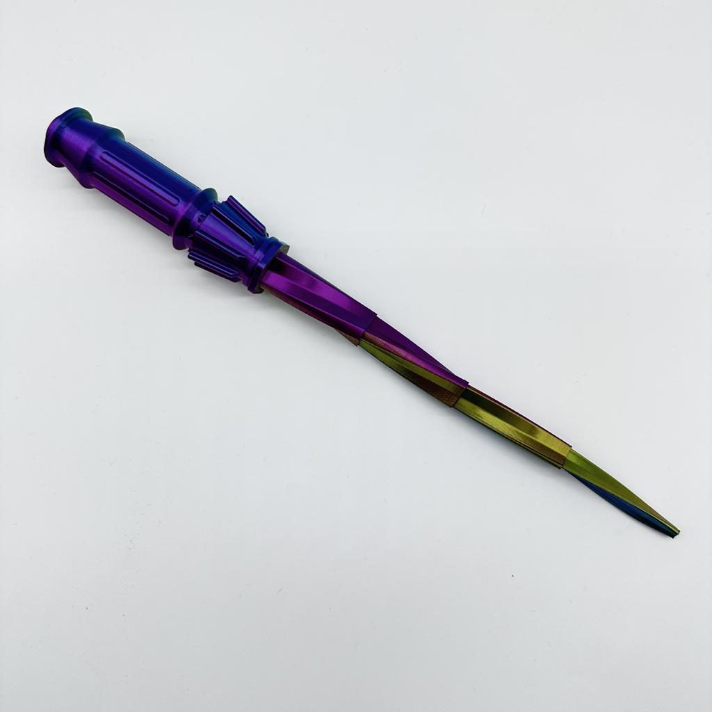 3D Printed Simulation Gravity Sword For Kids Retractable Toy Knife Plastic 3D Pringting Spiral Sword Cosplay Fidget Toy For Boys