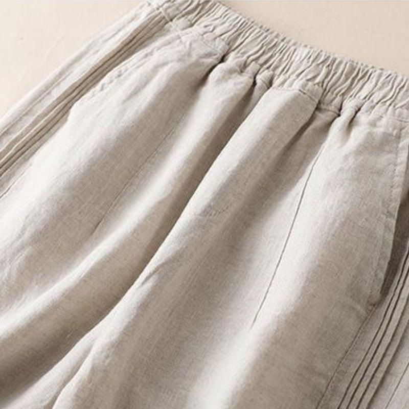 Cotton and Linen Wide Leg Pants for Women In Summer 2025, New Style Pants for Women, Loose Fit, Slimming, High Waist, Thin Straight Leg Casual Pants