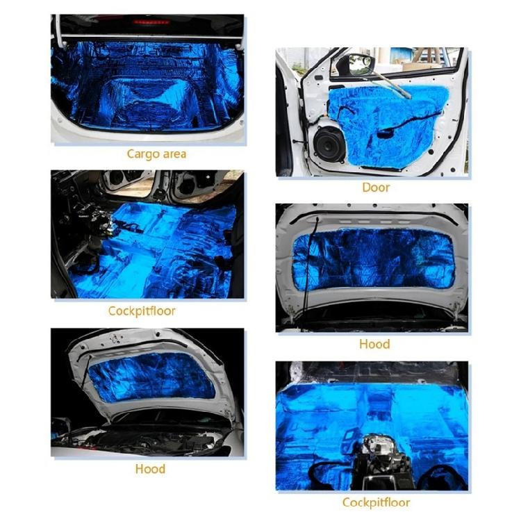 20''x79'' Car Sound Deadening & Heat Insulation Closed Cell Foam Sound Deadener for Garage Door Trunk Hood