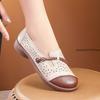 Fashion Women Flats Summer Female Leather Shoes With Low Heels Slip On Casual Flat Shoes Women Loafers Soft Nurse Ballerina Pumps