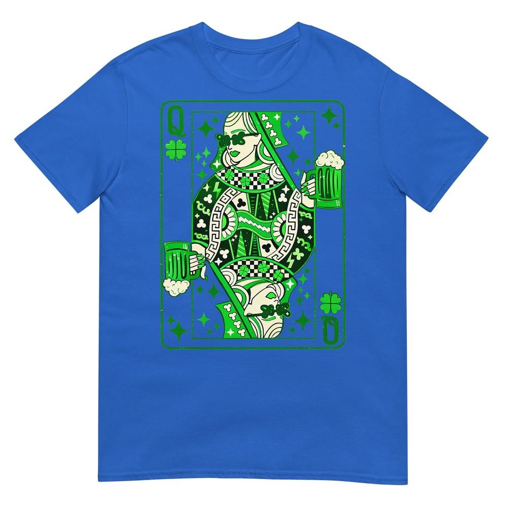 Shamrock Queen Playing Card Saint Patricks Day TShirt