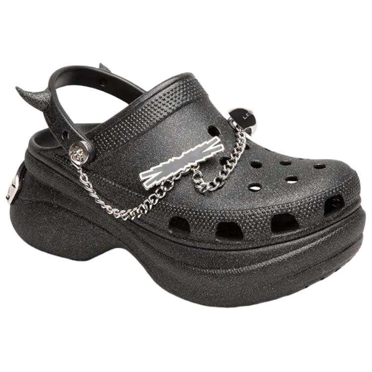 Crocs Le Sserafim X  Little Whale Casual Retro Clogs Women Footwear Black 212454-9DO