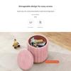 Luxury Vanity Makeup Stool Round Dressing Chair with Storage Upholstered Bench for Bedroom Modern Side Stool Furniture