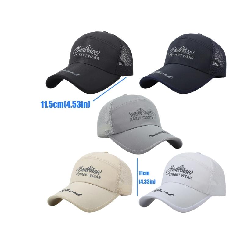 Stylish Letter Print Baseball Cap With Adjustable Strap And Sun Protections Breathable Outdoor Hat For Men Women