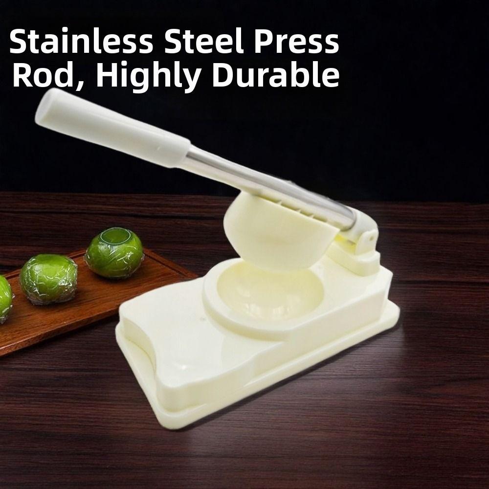 Handpress Söta Gröna Risbollar Skalformar Effektiv Degpressare Restauranger