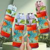 1PC Goldfish Inside Apple Print 750ml Color Plastic Sports Water Bottle Leakproof Flip Straw Lid Suitable for Sports Office Home Use