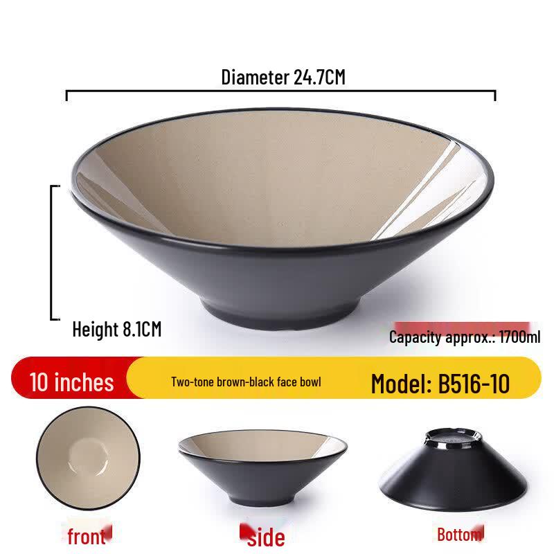 10-inch Commercial Melamine Soup Bowls (2-Pack)