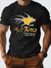 Herren Hot Tuna Surf Grafik T-Shirt - 100% Baumwolle, Schwarzes Lässiges Sommer-T-Shirt mit