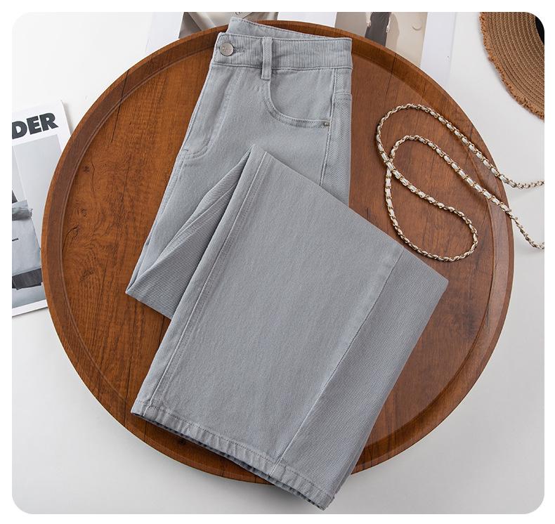 Frühling 2026 Damen High-Waist Weitbeinige Tencel Denim Hose - Trendig, Locker und Stilvoll
