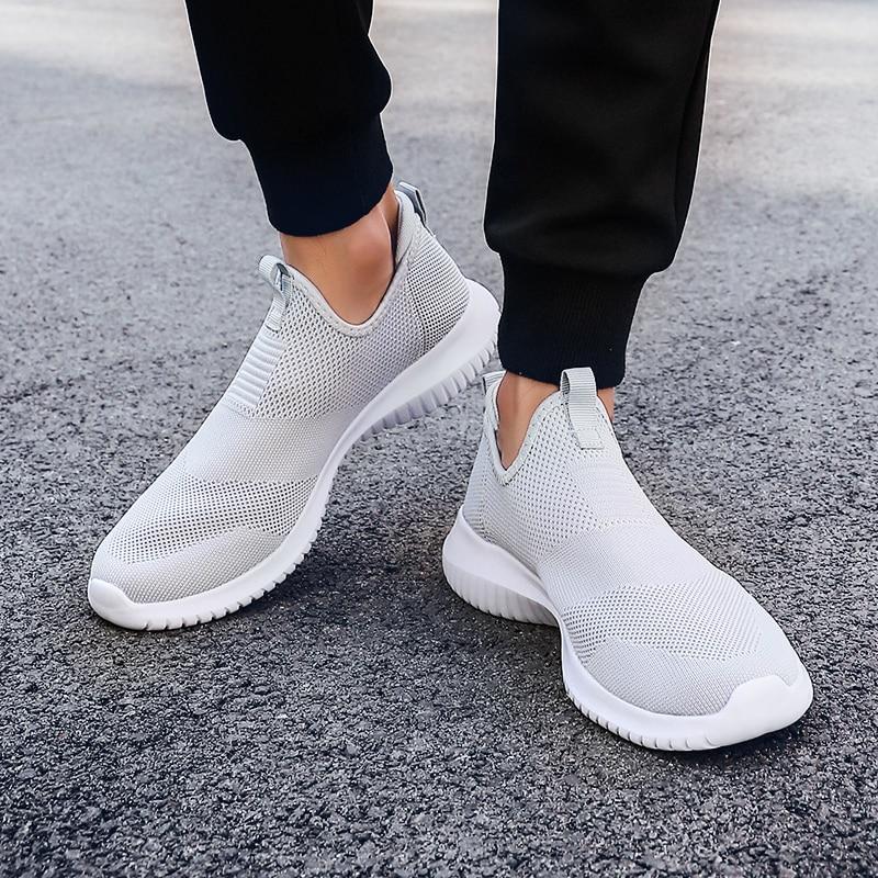 Letní pánské tenisky nazouvací pánské ležérní boty lehké pohodlné prodyšné párové vycházkové boty trenéři feminino zapatos