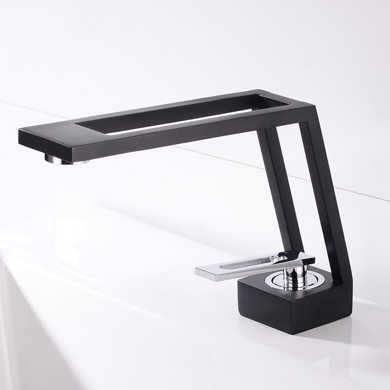 Luxury Bathroom Basin Faucet Hollow Design Sink Faucet Cold & Hot Mixers Sink Tap Single Handle Deck Mounted Kitchen Faucet