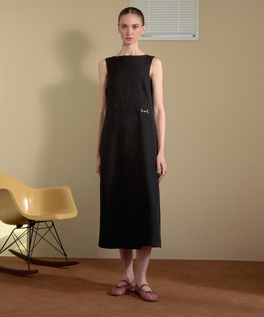 Jucy Judy Sleeveless Wrap Layer Dress Jzop321E