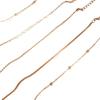 European and American Xiyin hot-selling piece set bracelet set female alloy round bead chain box chain simple bracelet