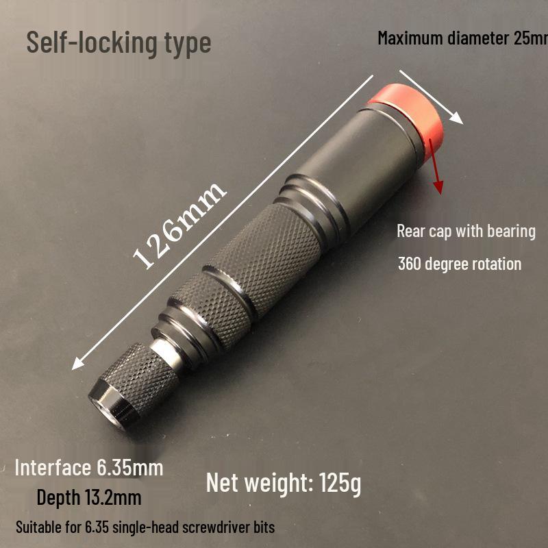 S2 Alloy Steel 6.35 Torx Phillips Slotted Magnetic Electric Screwdriver Bit for Manual and Pneumatic Use.