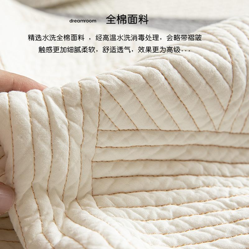 Pure Cotton Four-Season Universal Sofa Cushion, Simple Non-Slip Fabric Seat Cushion, High Temperature Washing Cotton Cover Towel Cover Cloth