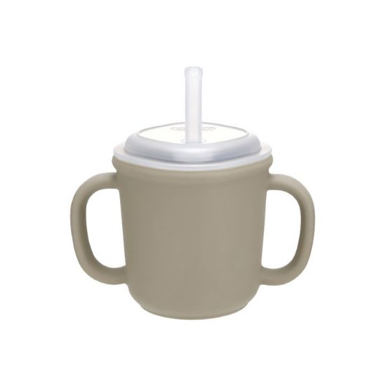 Edison Silicone Straw Cup - 200ml Dual-Handle Training Cup