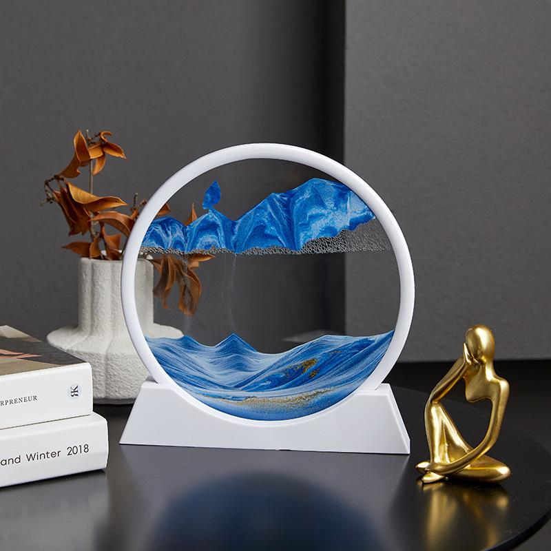 Colorful Quicksand Hourglass Painting - Office & Home Décor, Gift for Friends
