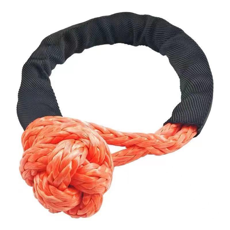 41000lbs Soft Shackle Synthetic Rope Heavy Duty Offroad 4X4 Tow Shackle Strap with Protective Sleeve for Jeep Truck SUV