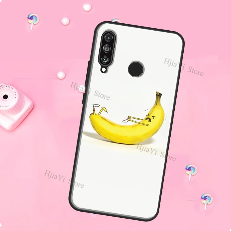 Cartoon Cute Fruit Yellow Banana For Huawei Honor Magic 5 Lite X8 X9 X8a X9a 50 70 P20 P30 P40 P50 P60 Pro P Smart 2019 Case