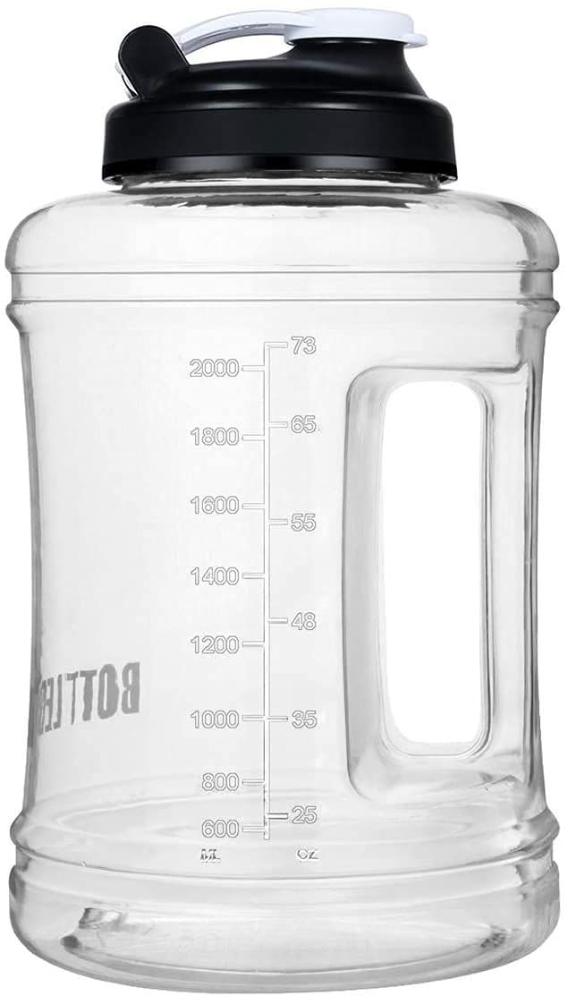 

VENNERLI Water Bottle 2200ml 2500ml and BPA Large Capacity Wide Mouth Direct Drinking Easy to Carry Portable Outdoor Water Bottle [Safe Free] (2500ml