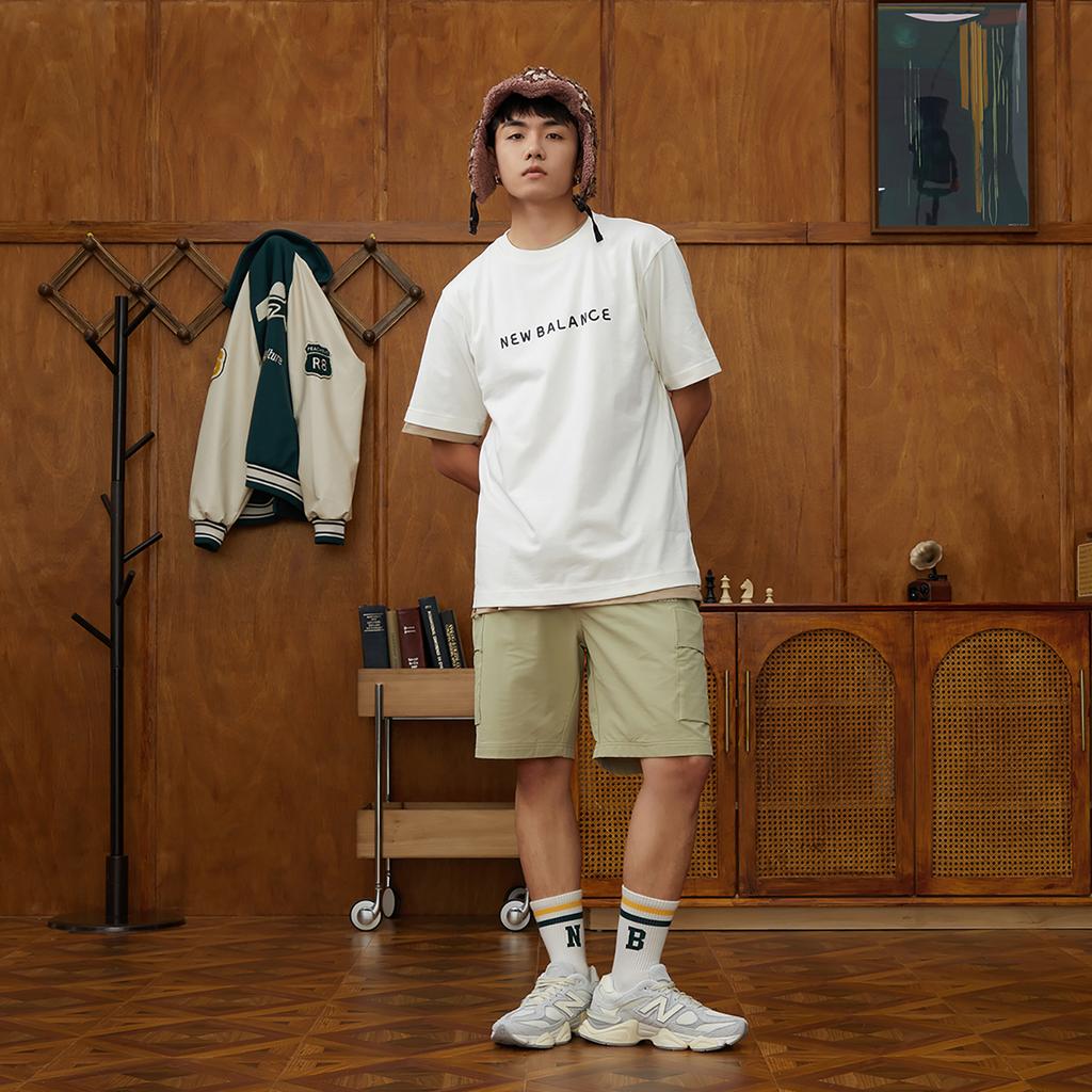 New Balance New Balance & Artist Pack Collaboration Casual Shorts Unisex Khaki Thickened AMS32370-FUG