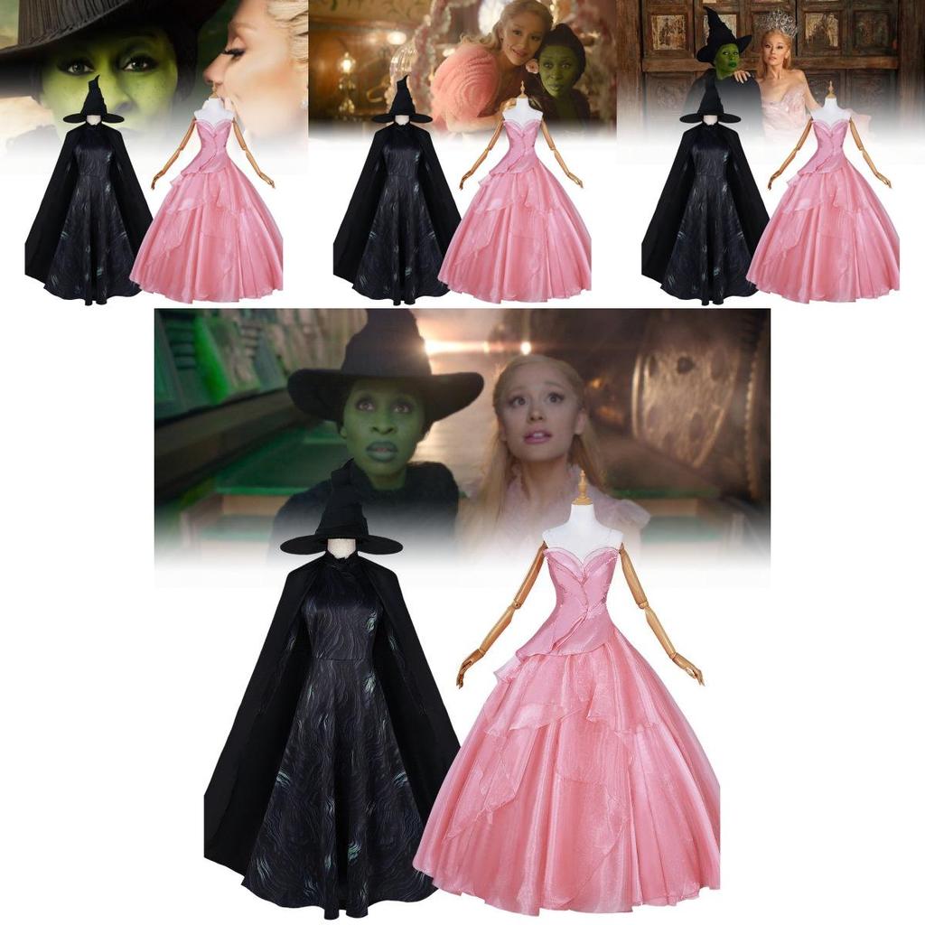 Enchanting Glinda Cosplay For Halloween With Accessories And Ear Decorations