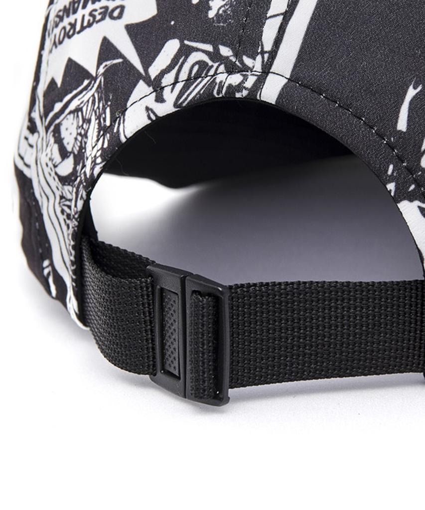 Aimnaseohyumeonbiing Printed Camp Hat - White