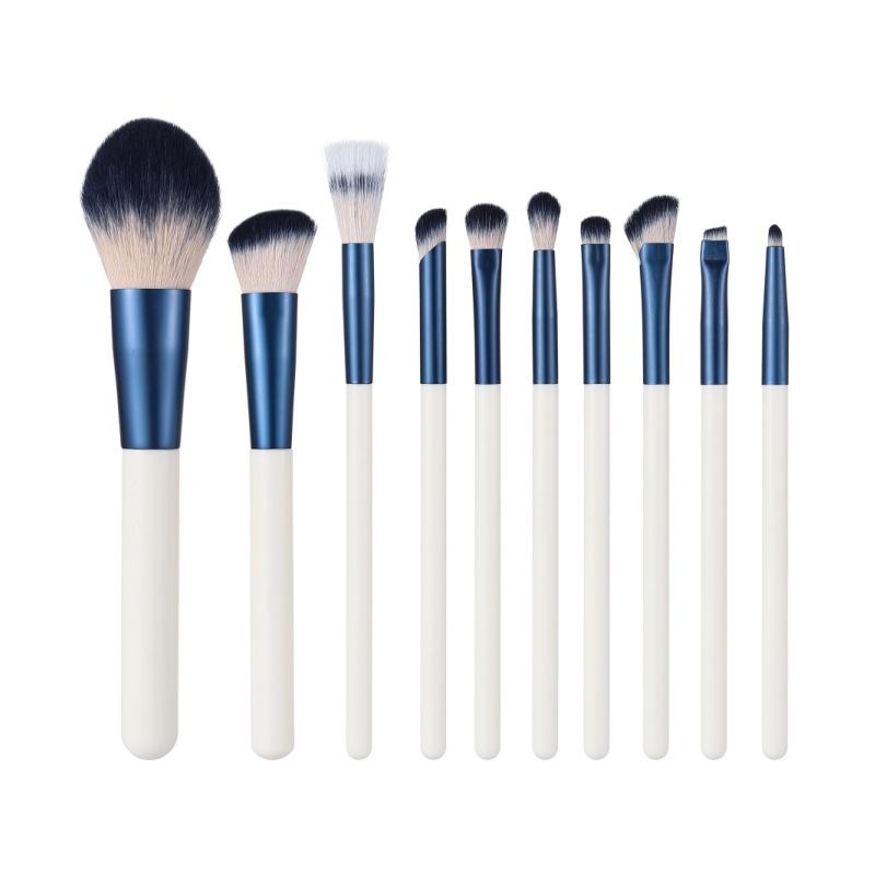 10pcs Makeup Brush Set&Kit Super Soft Fiber, High Quality Face&Eye Foundation Eyeshadow Powder Brush