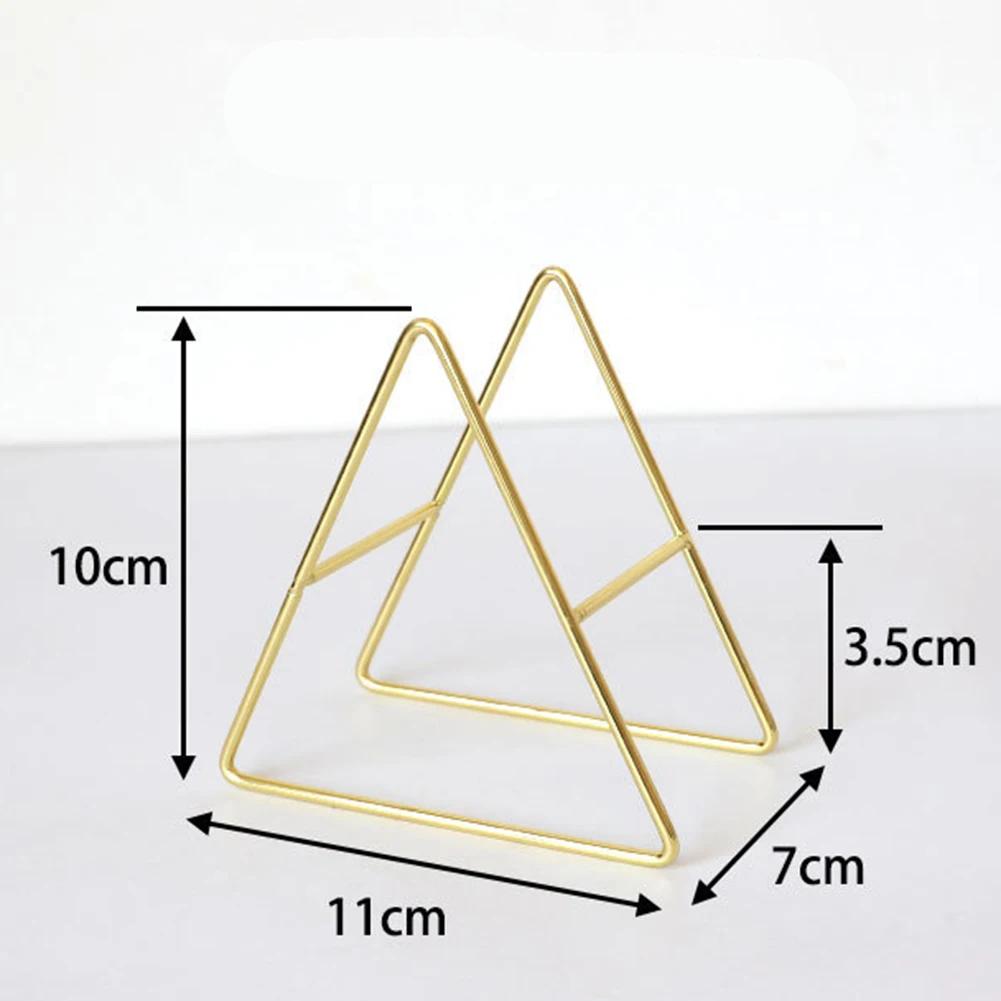 

High Quality Practical Versatile Function Coaster Holder Support Drink Triangle Coasters Coaster Holder Gold Iron