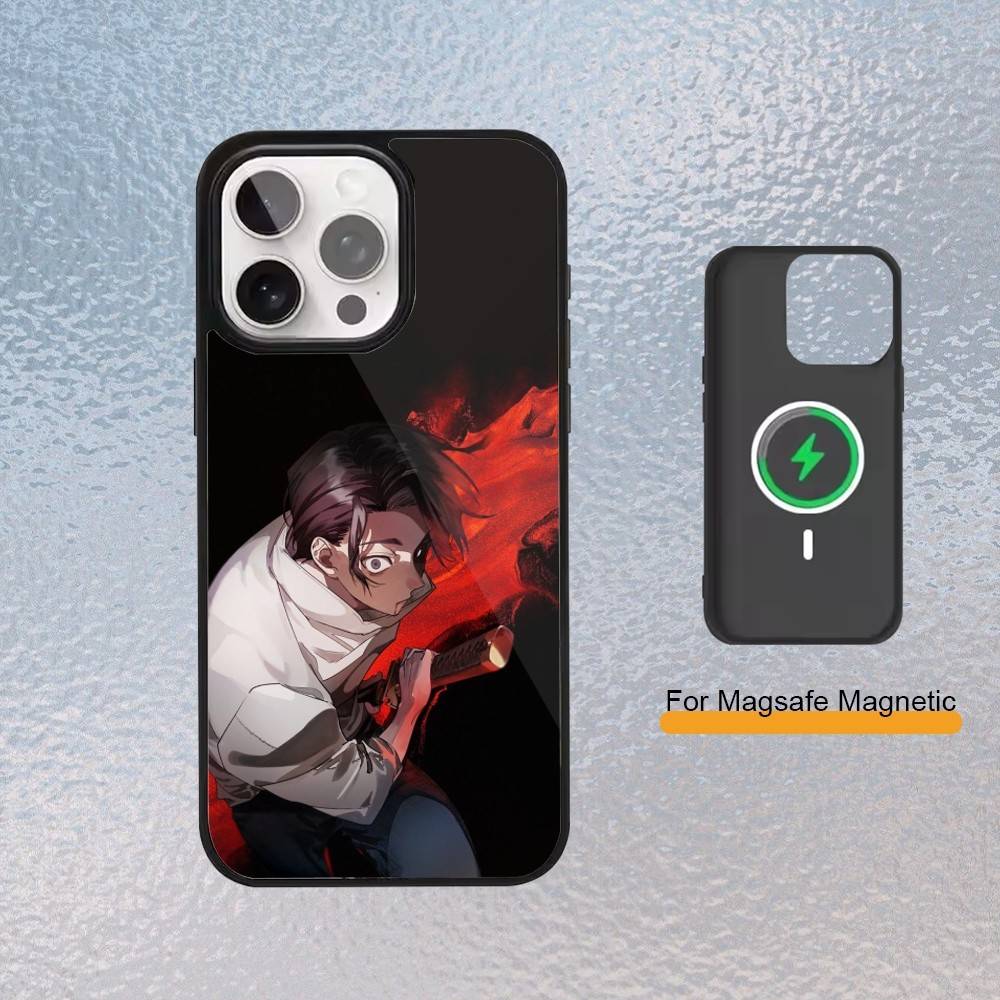 Okkotsu Yuta Jujutsu K-Kaisen Phone Case for iPhone 17,16,15,14,13,12,11 Plus,Pro Max Magnetic Wireless Charging Cover