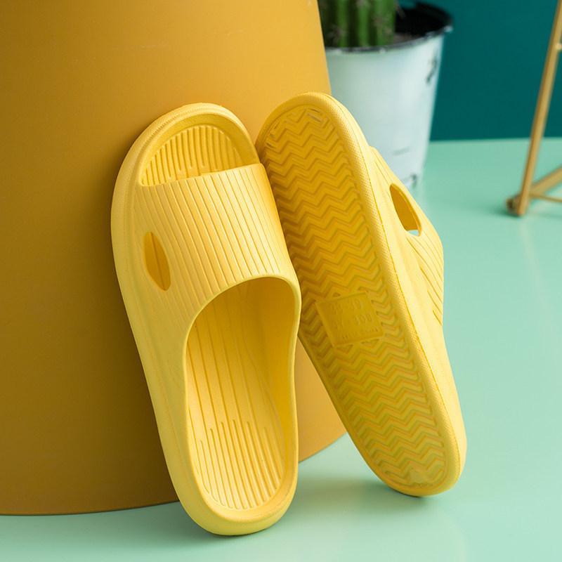 Stepping on shit slippers men's summer soft bottom comfortable home silent bathroom non-slip couple cool slippers women's summer wear