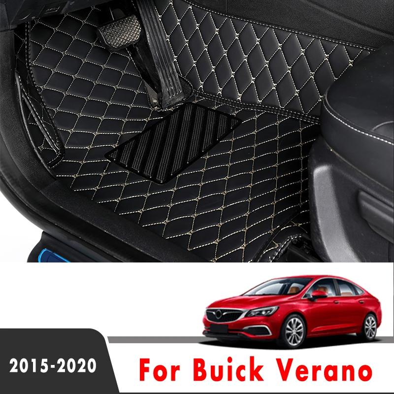 Car Floor Mats For Buick Verano   2018 2017 2016 2015 Car Carpets  Styling Auto Interior Accessories Foot Pads