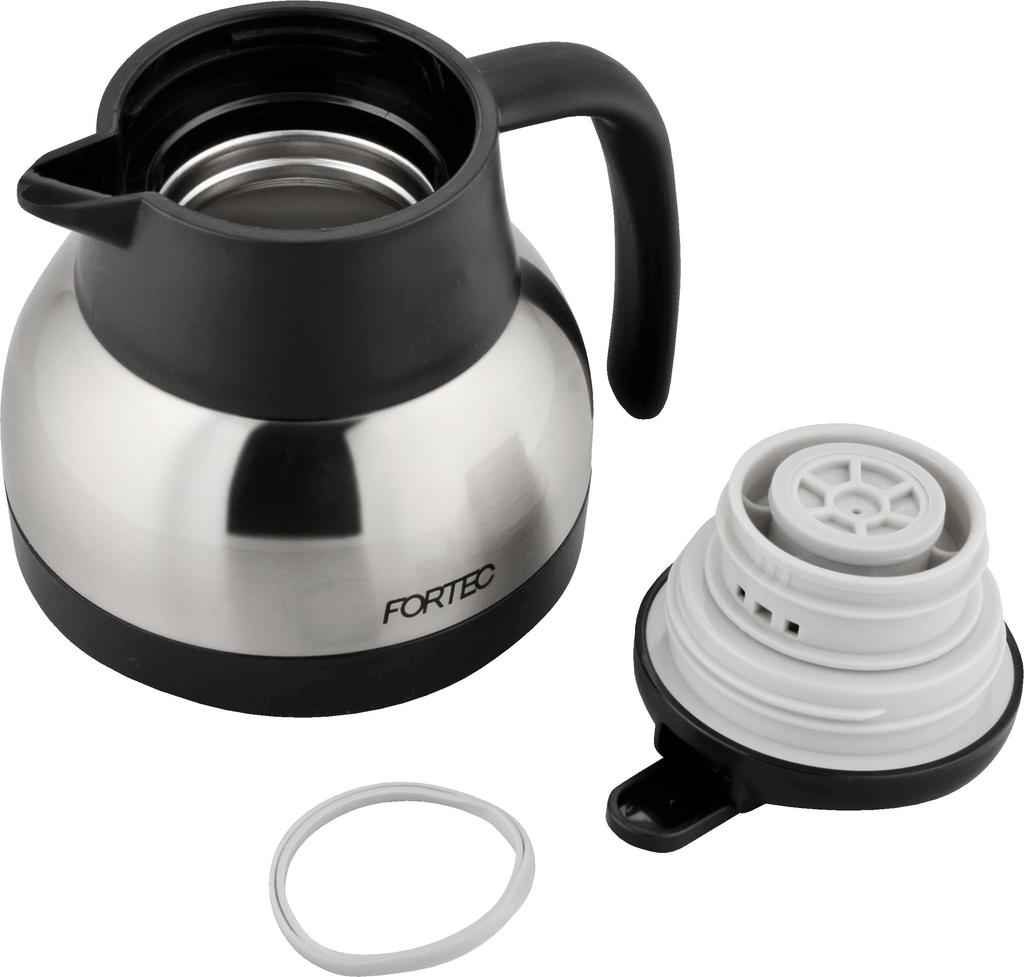 Wahei freiz Tabletop Fortec Lever Vacuum Hot and Cold Pot, House, 600ml, Satin, Stopper, Insulation, Retention, FHR-7452