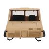 RC Car Head Assembly Plastic Realistic Khaki Remote Control Car Front Head for RC Off Road Vehicle