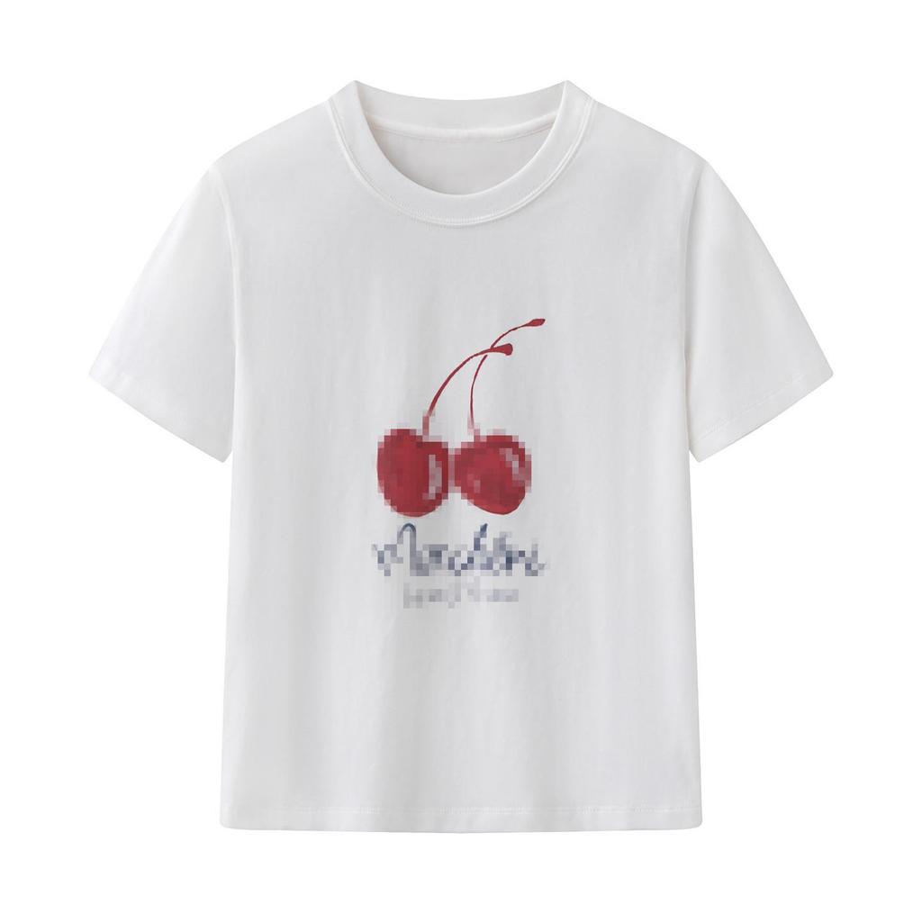 In Stock Spring 2026 Cute Cartoon Print Long Sleeve Round Neck T-shirt