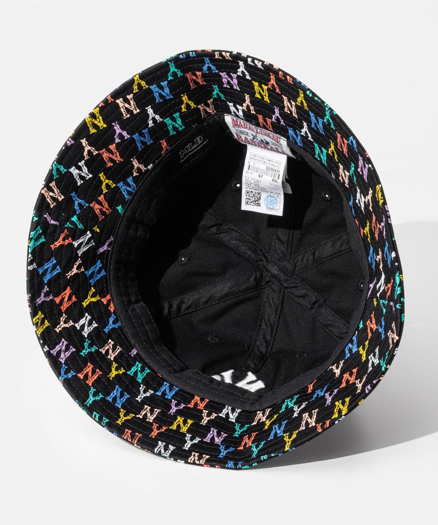 MLB Korea Bucket Hat 32CPH4111MONOGRAM RAINBOW DOME MULTICOLLAR Brand Size: 59H  Japanese Size (approx.): M [Product]