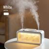 Creative USB Snow Mountain Humidifier: Dual Spray, Large Mist Output, with Ambient Light for Home or Bedroom