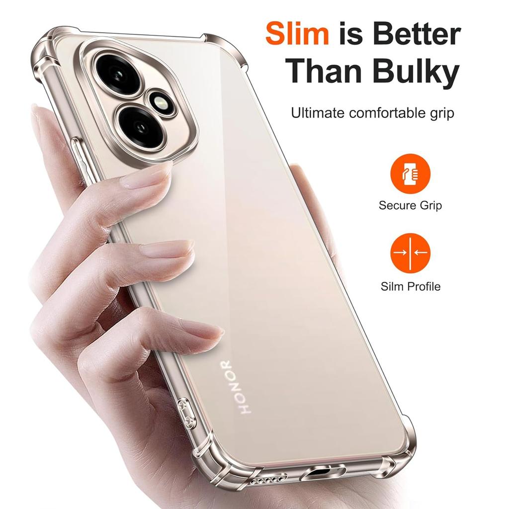 Flexible TPU Transparent Case for Honor 400 Pro 5G Protective Cover Four Corners Shockproof Frame Coque Fundas