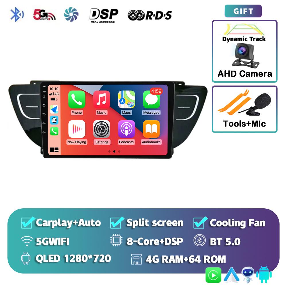 Android 14 Carplay Auto Car Radio For Geely Atlas NL-3 2016-2020 Multimedia Video Player Navigation GPS Audio 5G WIFI Stereo DSP