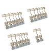 Durable Metal Clothes Clip With 360° Rotating Hook And Nonslip Rubber Pads For Secure Garment Hanging
