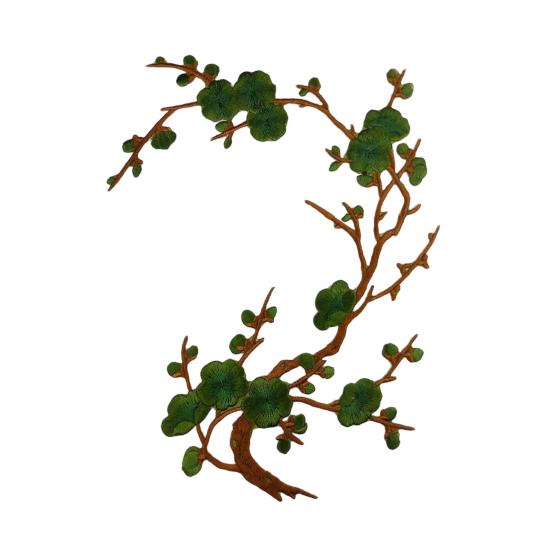 Cherry Blossom Iron Patch Iron-on Blossom Plum Applique Patch Embroidered Floral Patch for Jeans Garment Jackets Backpacks Clothes DIY Crafts