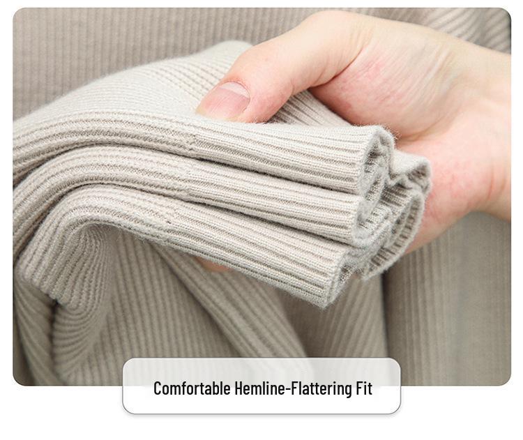 2025 Autumn/Winter High-End Men's Knitwear: Fashionable, Versatile, Thick, Casual Button-Up Sweater with Round Neck