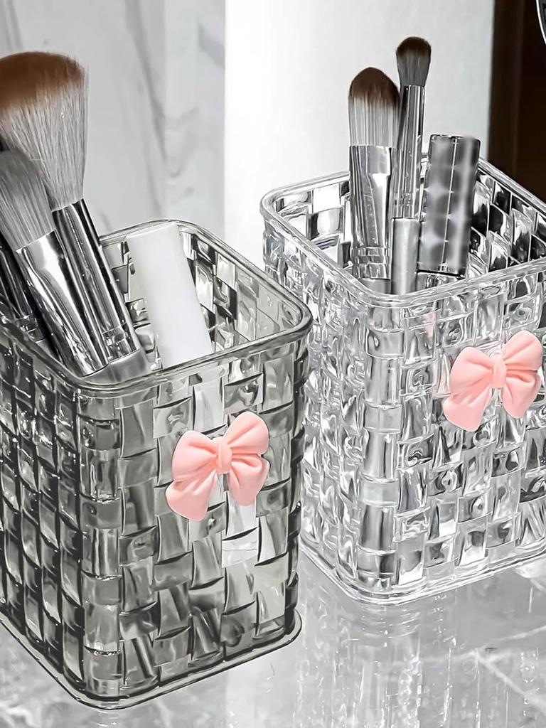 Transparente Acryl Make-up Pinsel Aufbewahrungsbox Schreibtisch Kosmetik Organizer Lippenstift Aufbewahrung Nagellack Displayständer Rack Schmuckkoffer