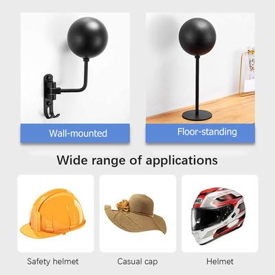 Helmet Hanger 180 Degree Rotating Multifunctional Helmet Bracket Wall Mounted Metal Bike Helmet Holder for Motorcycle Bike Coats