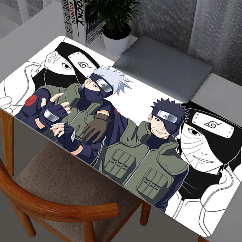 Naruto Obito Uchiha Extra Large Gaming Mouse Pads Computer Gamer Laptop Keyboard Carpet Mouse Mat NonSlip Rubber Table Rug
