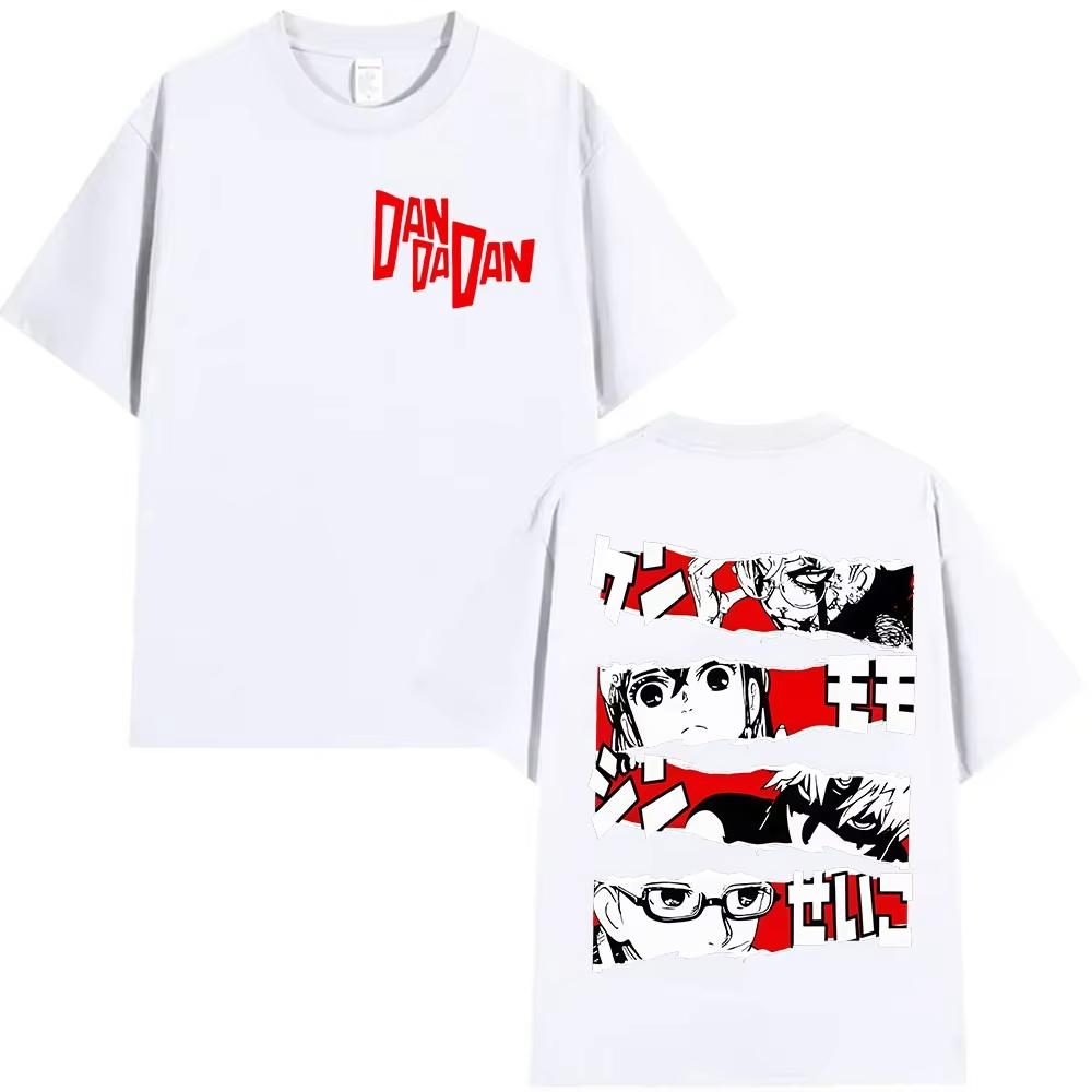 2025 Summe Japan Anime Dandadan Okarun Dan Da Dan Graphic Cover Men Women Vintage Oversized 100 Pure Cotton Printed Tshirt
