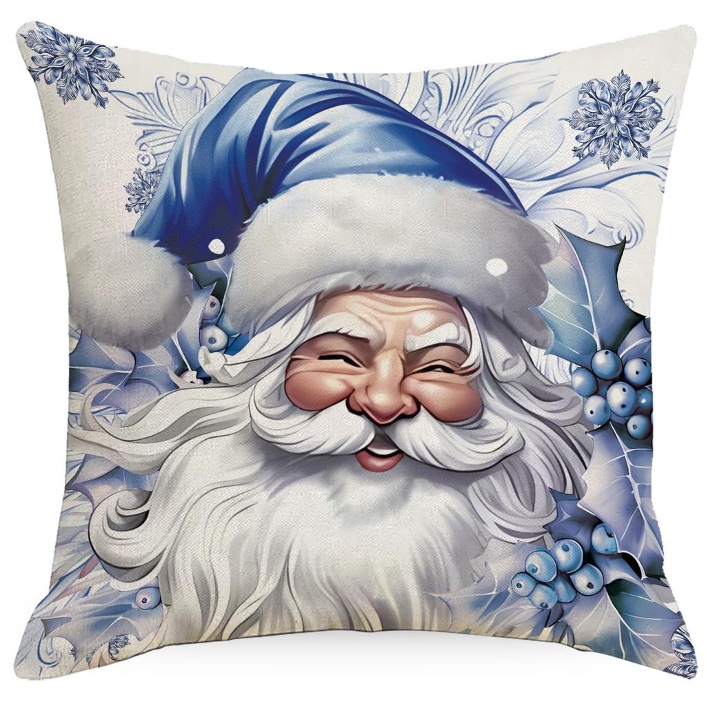 New Christmas Pillowcase Santa Claus Snowman Christmas Tree Home Sofa Cushion Decoration