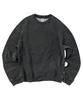 TRAVEL Crease Denim Sweatshirt Black