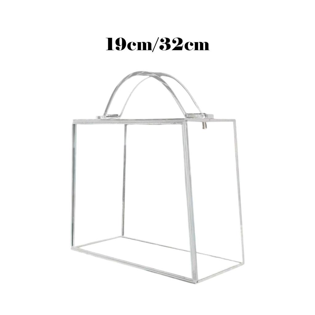 Flower Box Storage Box Transparent Acrylic Handheld Elegant Eternal Flowers Box
